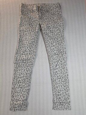 Sweet Jeans Grey Leopard Pants – Slim Fit – Stretch Cotton – Size S